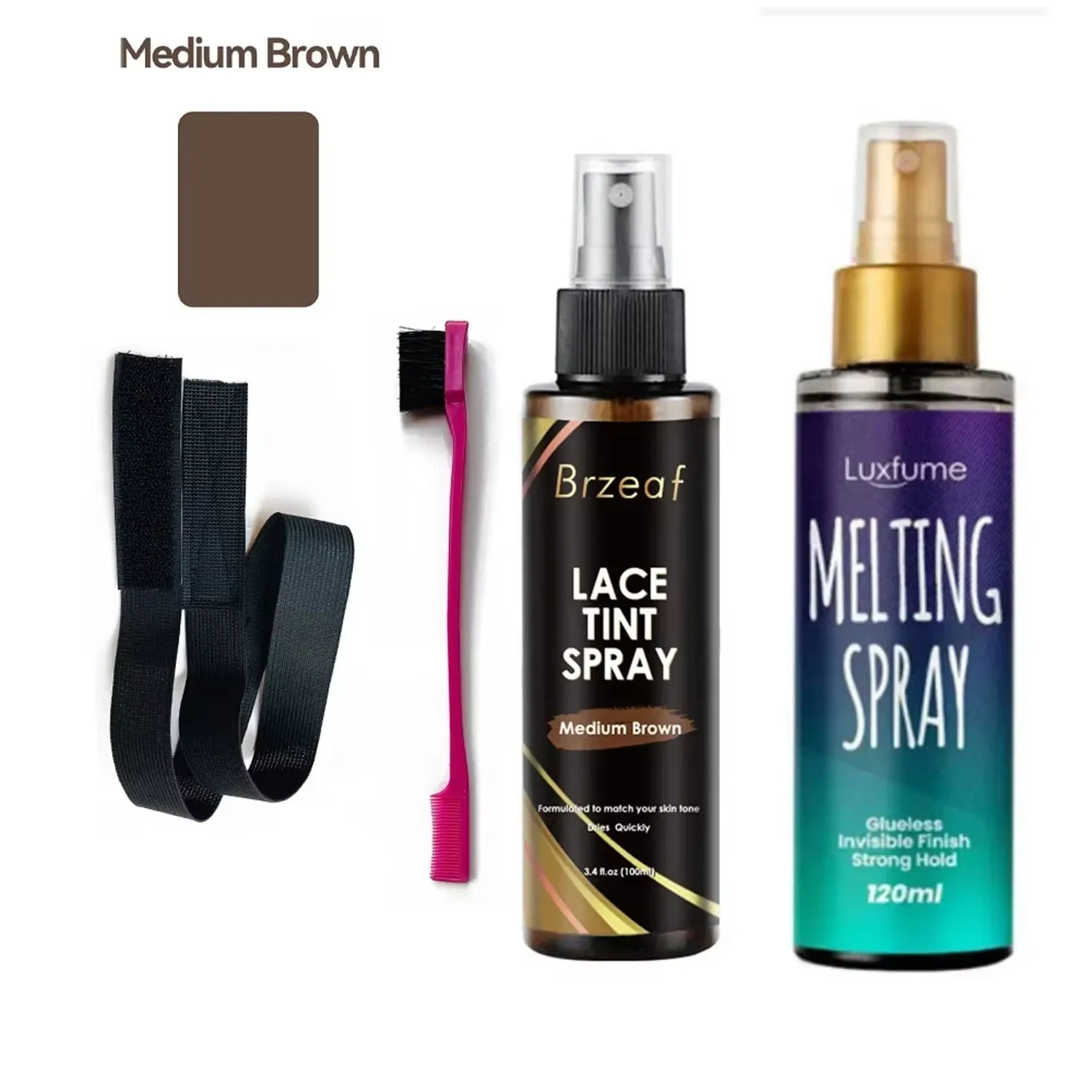 Спрей для кружевного оттенка, 100 мл, набор плавящего спрея для парика, плавящийся спрей для кружевного парика, невидимый плавящийся спрей, клей для кружевного парика, продукт для ухода за волосами