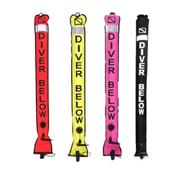 1.2M/1.5M/1.8M Scuba Diving Surface Marker Buoy SMB Underwater Safety Professional Scuba Diving Tube Surface SMB Diver