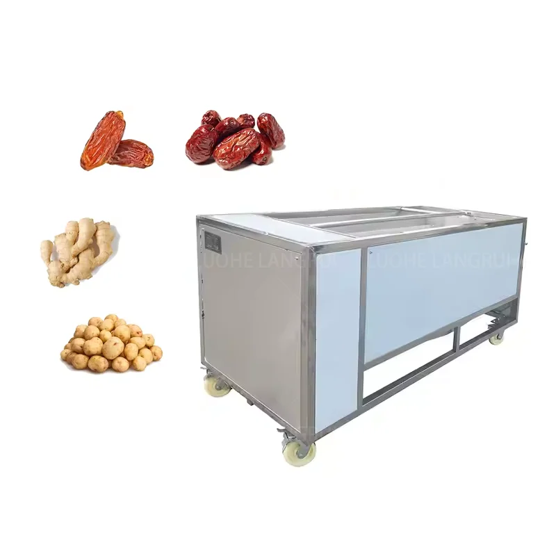 Brush Polishing Machine for Dates Jujube Date Palm Dry Brushing Cleaning Machine