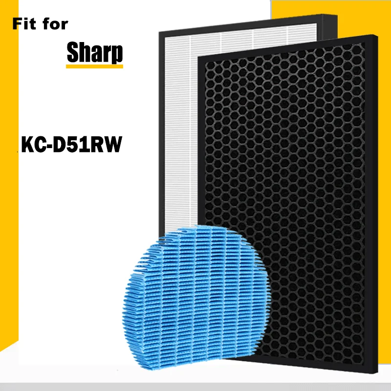 

Hepa Deodorizing Filter FZ-D40HFE FZ-D40DFE FZ-A61MFR Humidifying Filter for KC-D51RW Sharp Air Purifier