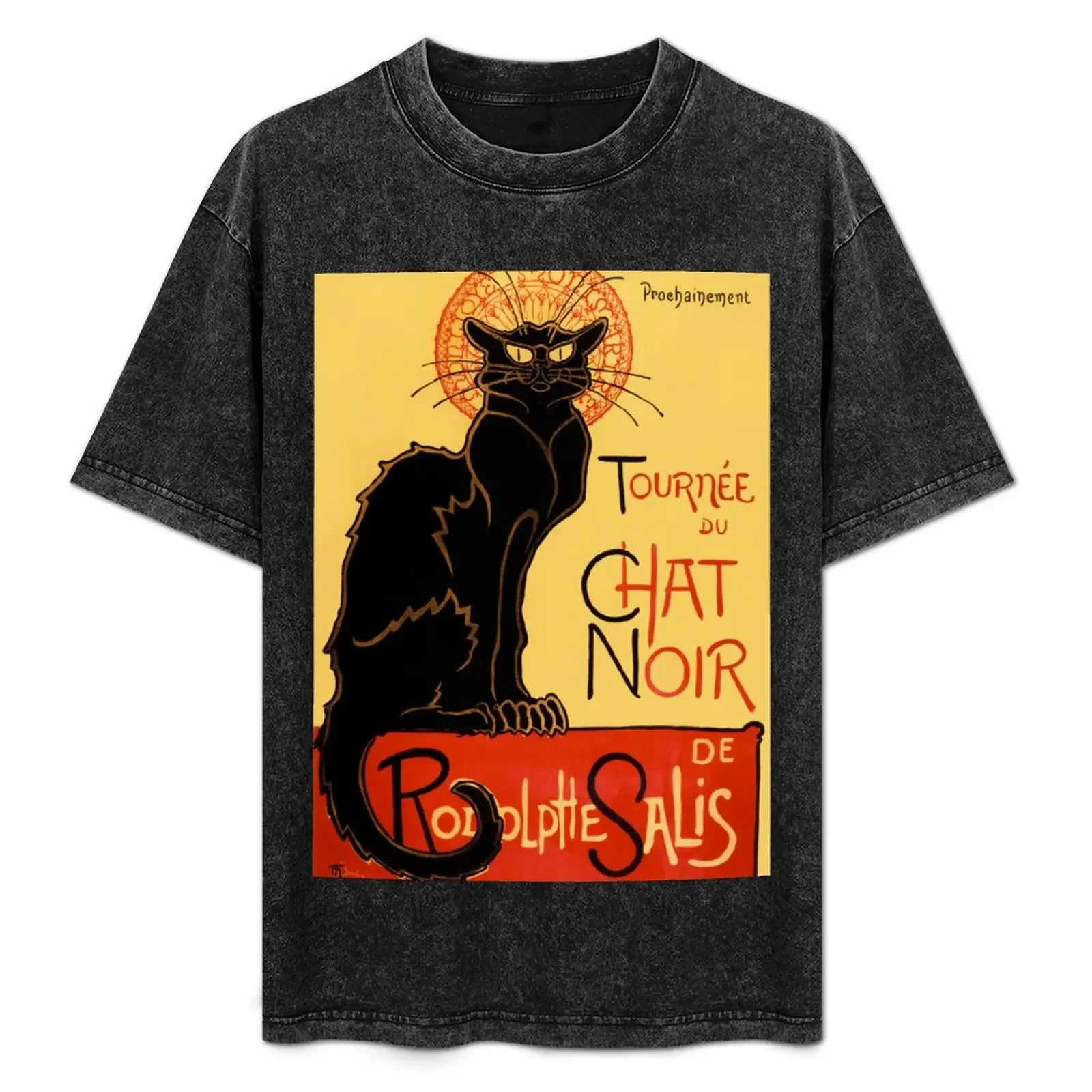 Tour Zlat du Chat Noir – Théophile Steinlen, Vintage Poster T-Shirt, lustige Geschenke, grafische Herren-T-Shirts