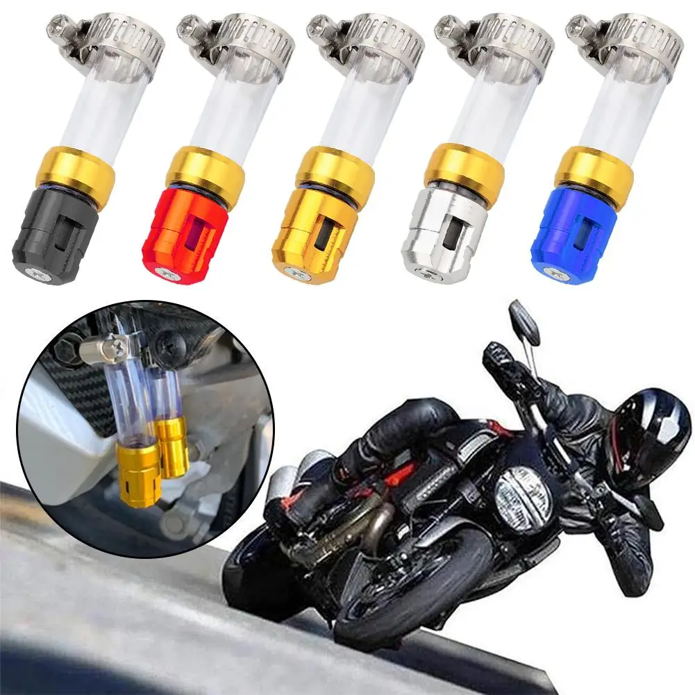 1pc CNC Air Filter Drain Pipe Plug Z-2391 Alloy Head Tube Plug Universal Motorcycle Head Filters Silicone Z-2391 Accessorie M6G3