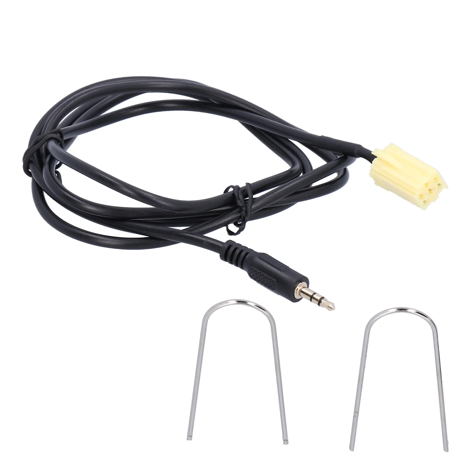 

59.1in 6Pin AUX-IN Cable Input Adapter 3.5mm Jack Replacement for Fiat Grande Punto AUX‑IN Adapter Auxiliary Cable