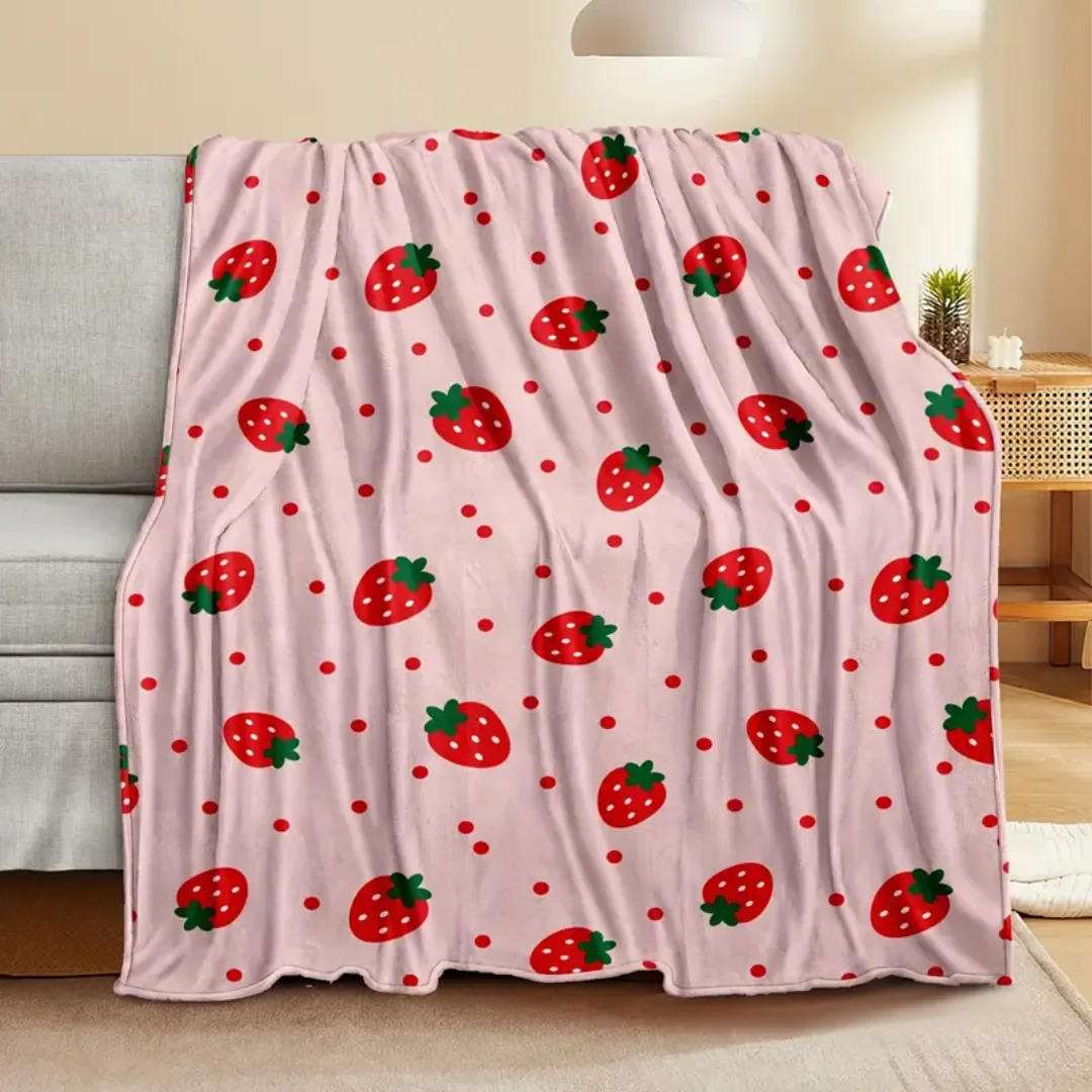 1 Stück rosa Decke Liebe Herz 3D-Druck Flanelldecke für Zuhause Wohnzimmer Badezimmer Dekoration Geburtstagsgeschenk für Mädchen Tochter