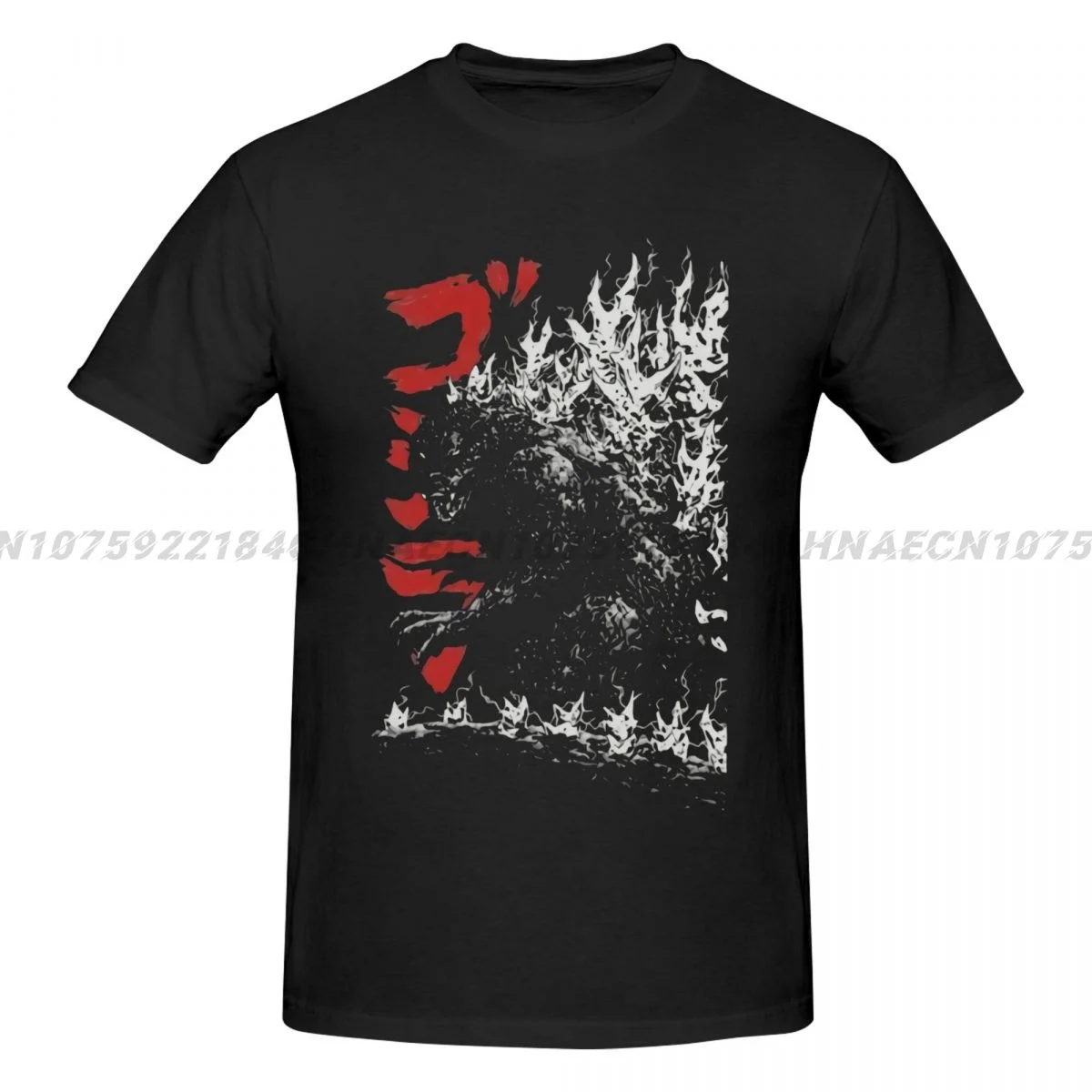 Men's T-shirt Godzillaed Casual Cotton Tees Short Sleeve T Shirts Round Neck Clothes Graphic Printed