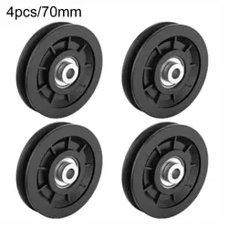 4 Pcs Bearing Pulley 60 70 88 90 95mm Nylon Silent Pulley For Strength Gym Equipment Longmen Frame Accessories