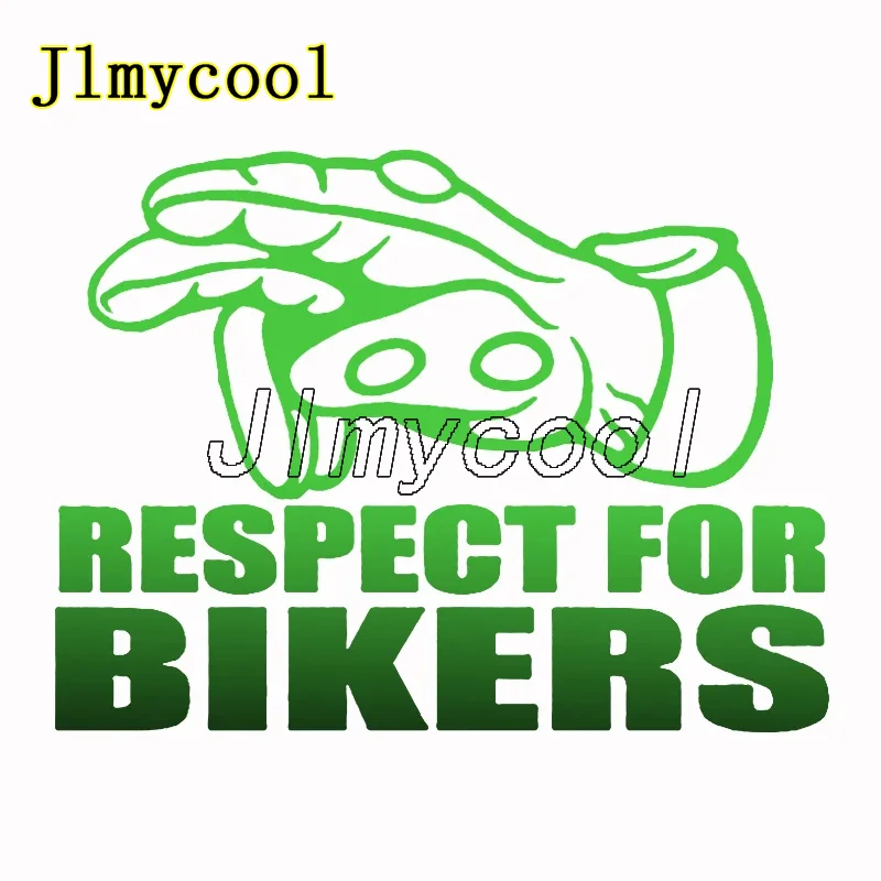 

15*11.3cm Respect for Bikers Interesting Motorcycle Stickers funny Motorcycle Car Styling Vinyl Decals Decal Stcker
