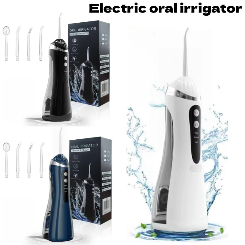 

Electric Oral Irrigator IPX7 Waterproof Rechargeable Tooth Cleaner Portable Home Dental irrigator 3 Cleaning Modes Irrigator