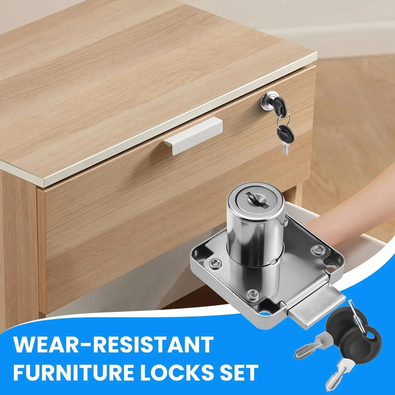 Cabinet Drawer Latch Locks Furniture Door Lock Hardware Desk Lock Wardrobe Cabinet Door Locks Bedside Bookcase Solid Lock