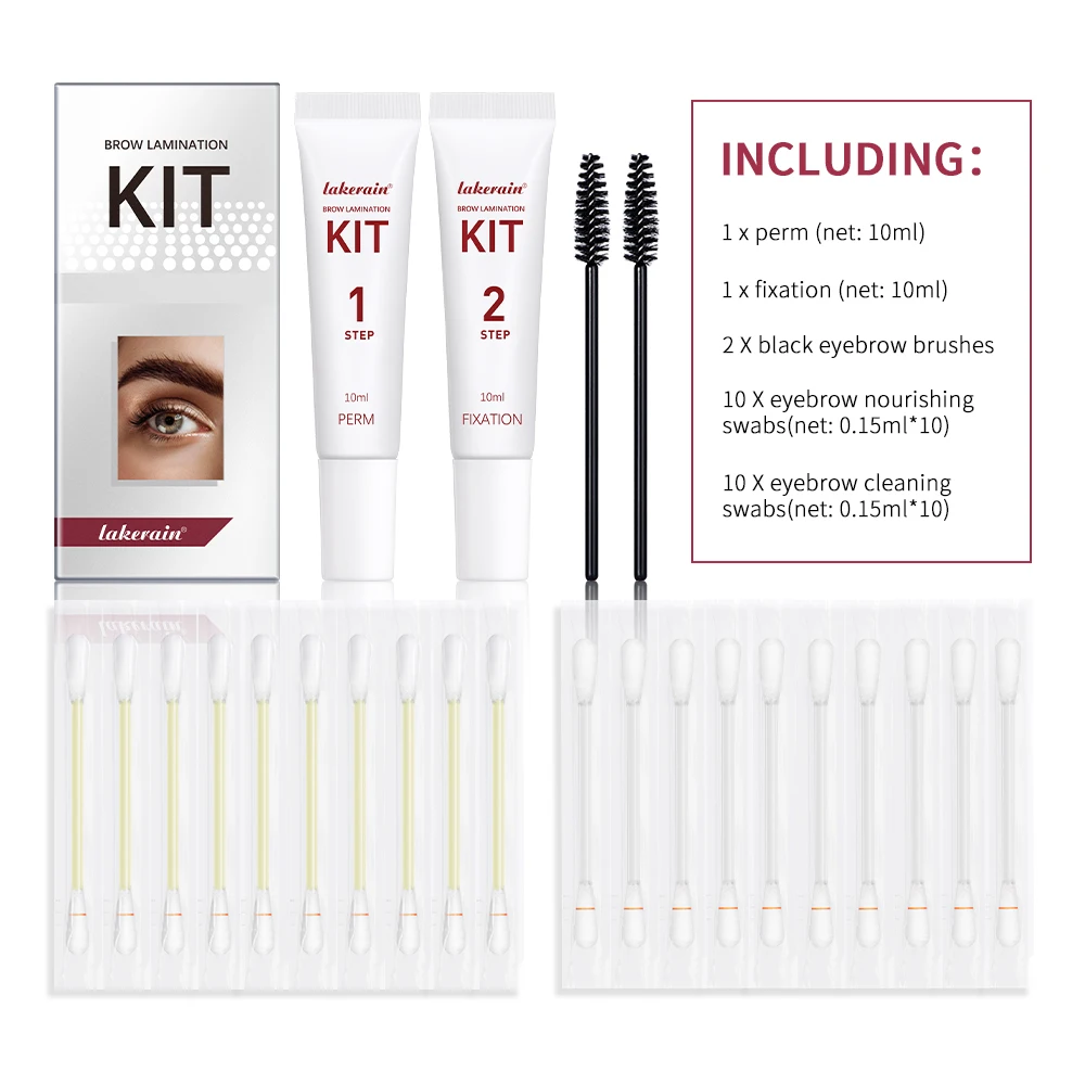 Professional Brow Lamination Kit Nourishes Thick Eyebrow Shaping Eyebrow Lift Kit Easy To Squeeze Cleanse Brows Makeup Tools