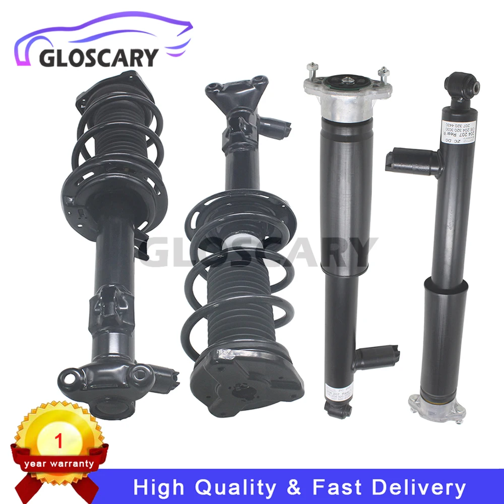 4PCS Front Rear Suspension Shock Absorbers Strut Assembly For Mercedes Benz W204 W207 C207 C204 With ADS 2009-2016 2043230900