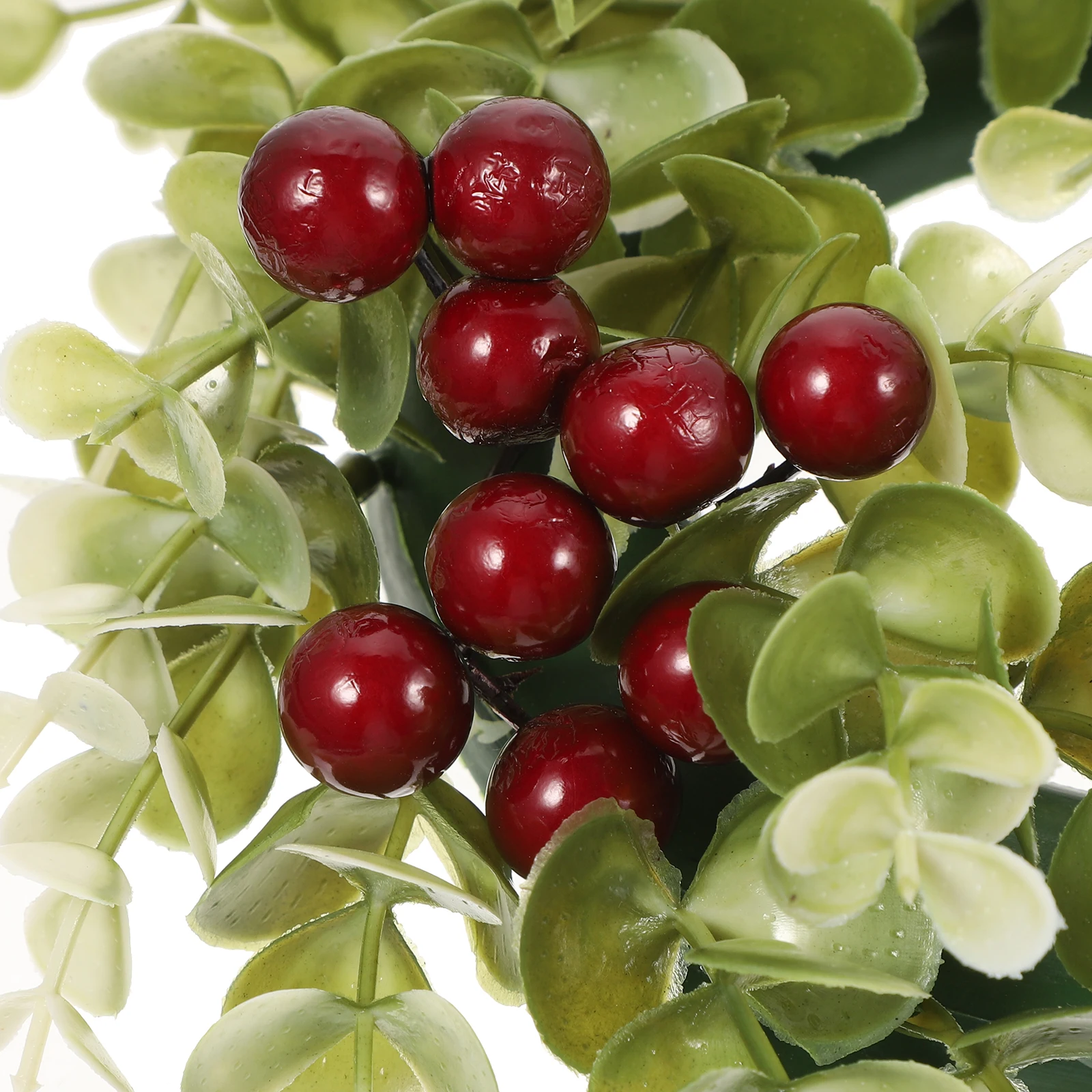 

2pcs Rings Berry Leaves Tea Light Ring Table Decor Pillar Wreaths Wedding Party Christmas Decoration Leaves Wreath