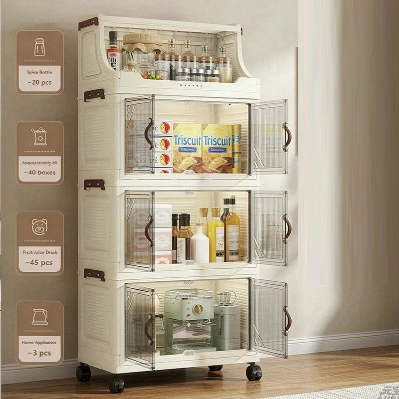 Multi-Tier Kids Wardrobe Baby Toy Storage Cabinet Easy Organization Box for Children's Room - view 5