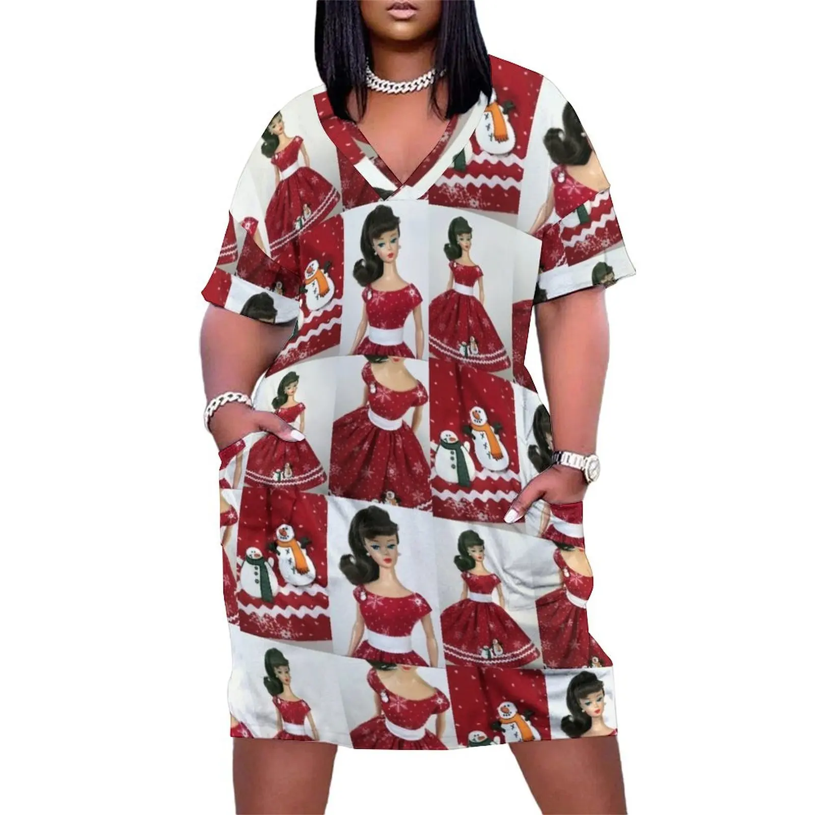 

Eggie and Deb Christmas Dress Loose Pocket Dress dress korean style party women elegant luxury