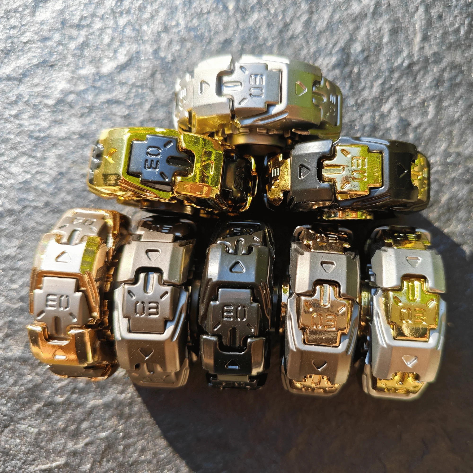 

Магнитные металлические фиджет-слайдеры EDC Open Armor: вращающийся стопор для снятия стресса и улучшения настроения, фиджет-игрушки для взрослых