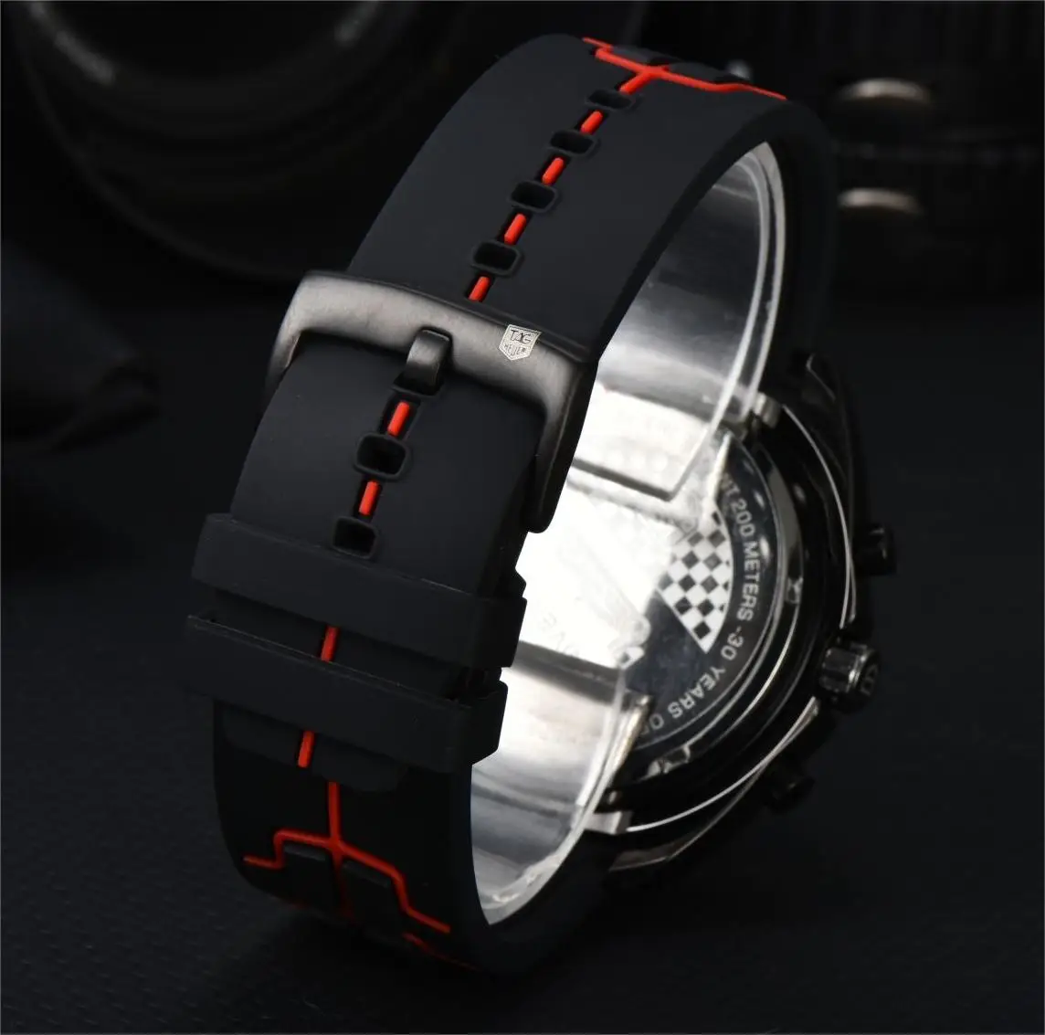 Fashion Mens Qaurtz Watches High Quality Wristwatch Sport Ultra Soft Watch Strap Chronograph Function High Quality Auto Date