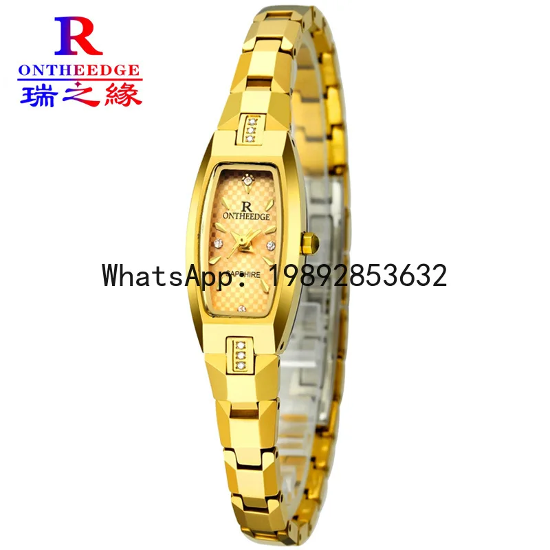 LYY ultra-thin waterproof women's watch quartz tungsten steel watch bracelet watch