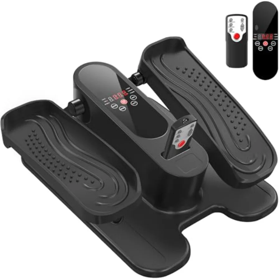

Under Desk Elliptical Machine, Mini Ellipse Leg Exerciser Electric Seated Pedal Fully Assembled Quiet Compact for Seniors Porta