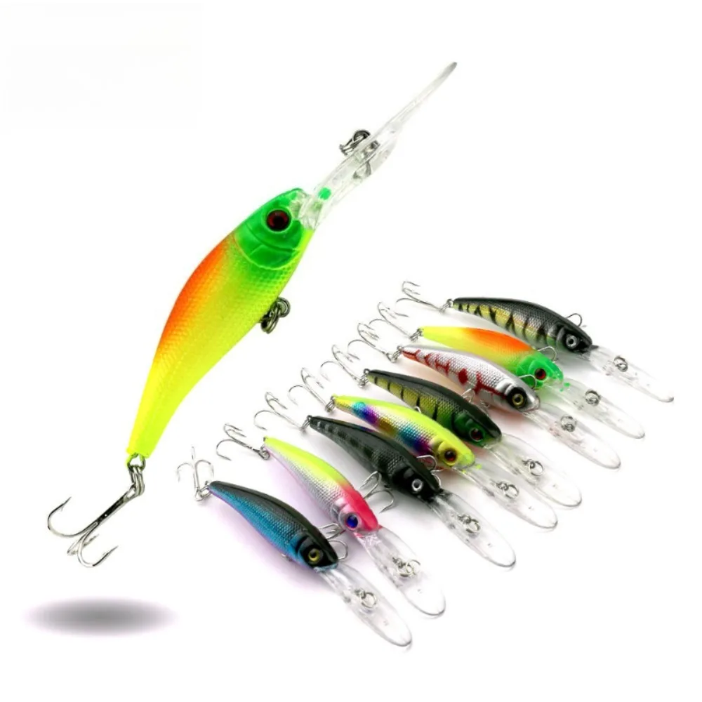 1 Stück realistischer Hartköder, 10 cm, 7,8 g, Long-Bill Deep-Diving Minnow, schwimmender Hartköder, Jigkopf, Wobbler, Crankbait, Tackle