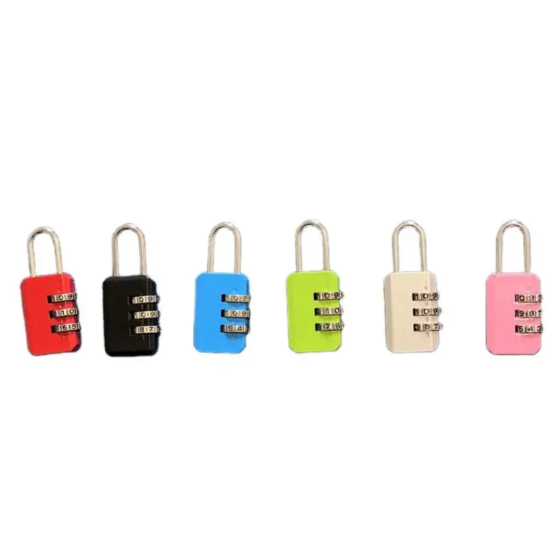 Zinc Alloy 3 Digits Number Lock Combination Padlock Password Padlock For School Gym Locker Outdoor 3-Position Travel Padlock