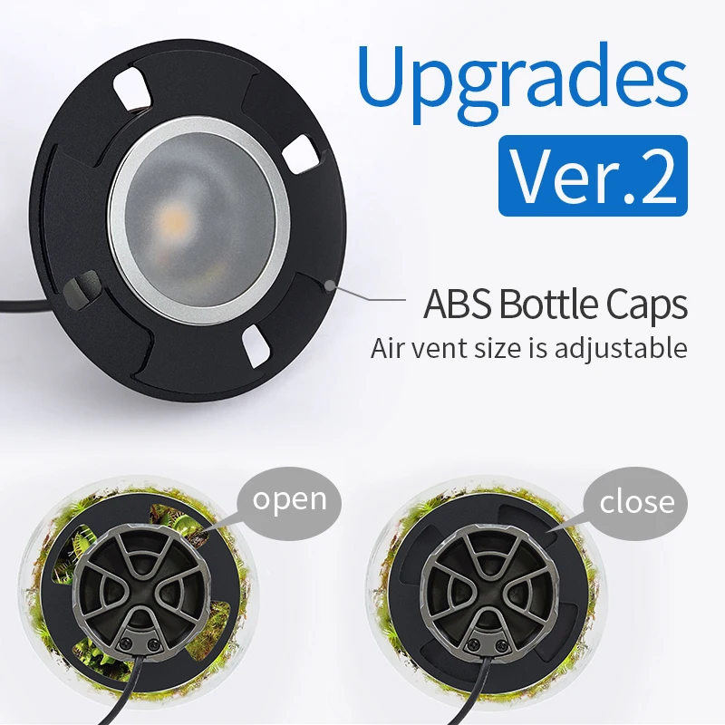 COB Microlandscape Pflanze Füllen Licht Desktop Dekoration Ökologische Flasche Beleuchtung Aquarium Pflanze Füllen Licht APP Dimmen Timer