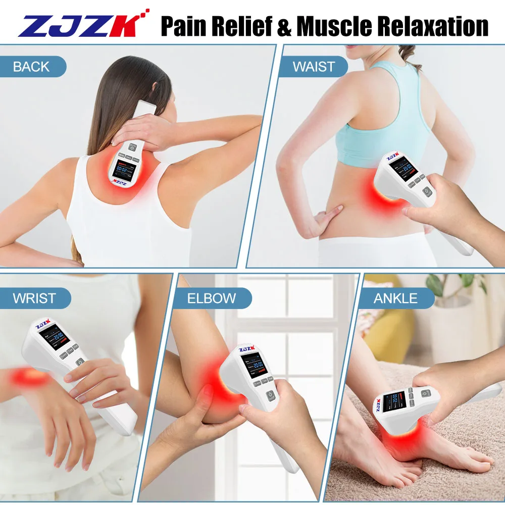 ZJZK Laser Treatment For Joint Pain Arthritis Near Me 650nmX16Diodes+808nmX4Diodes Diabetic Foot Ulcers Rheumatoid Arthritis