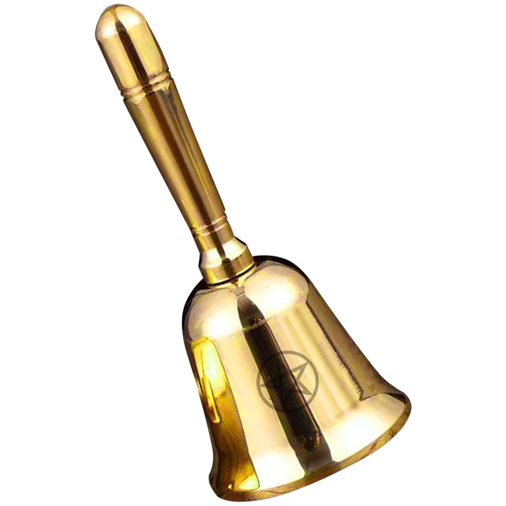 

Vintage Decor Hand Bell Mini Altar Kits Witch Bells Decorate 98X43CM Craft Multi-functional Golden Decorative Handheld