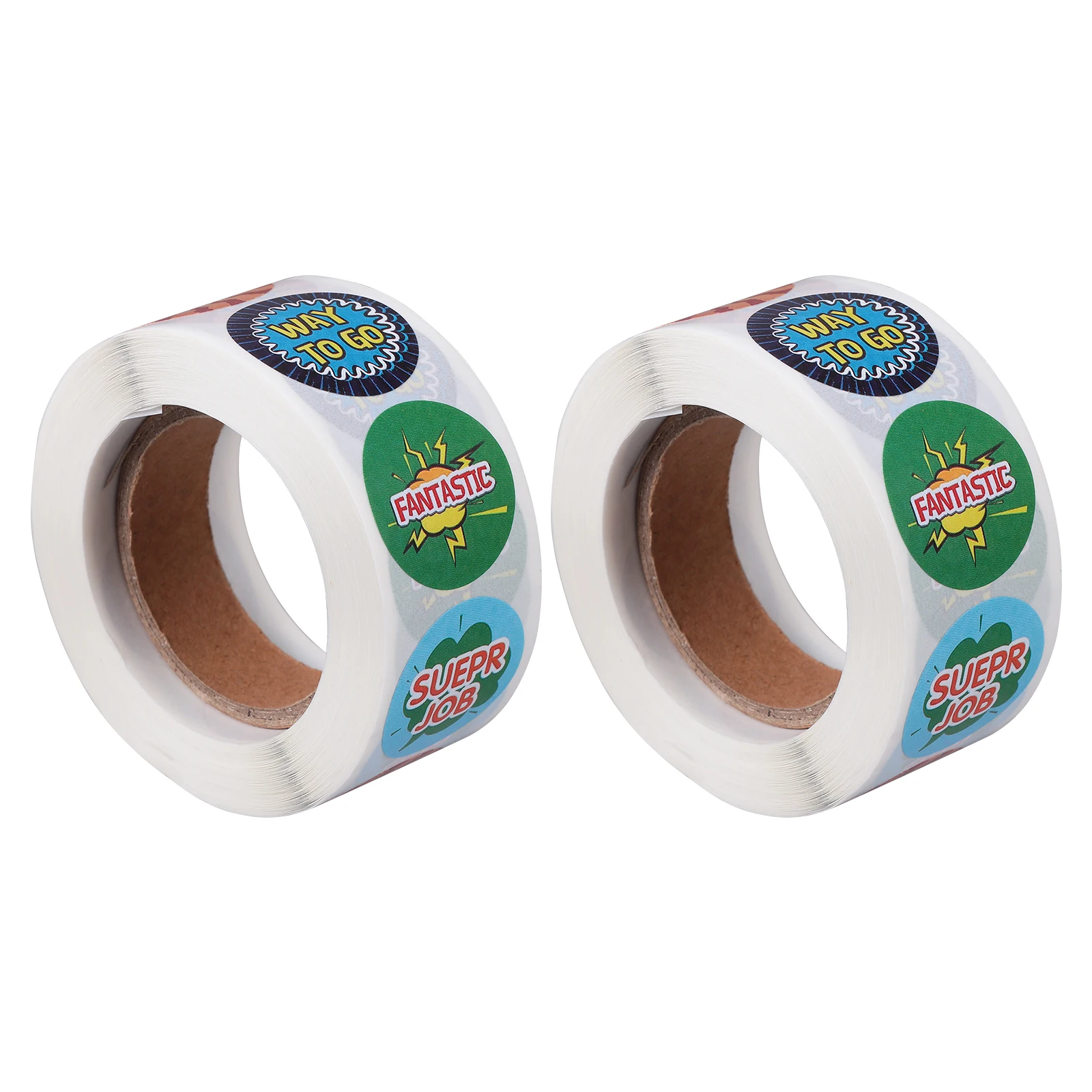 

2pcs 2 Rolls Reward Stickers For Kids Teachers Motivation Labels Classroom Sticker Label Self-Adhesive Portable School Supplies