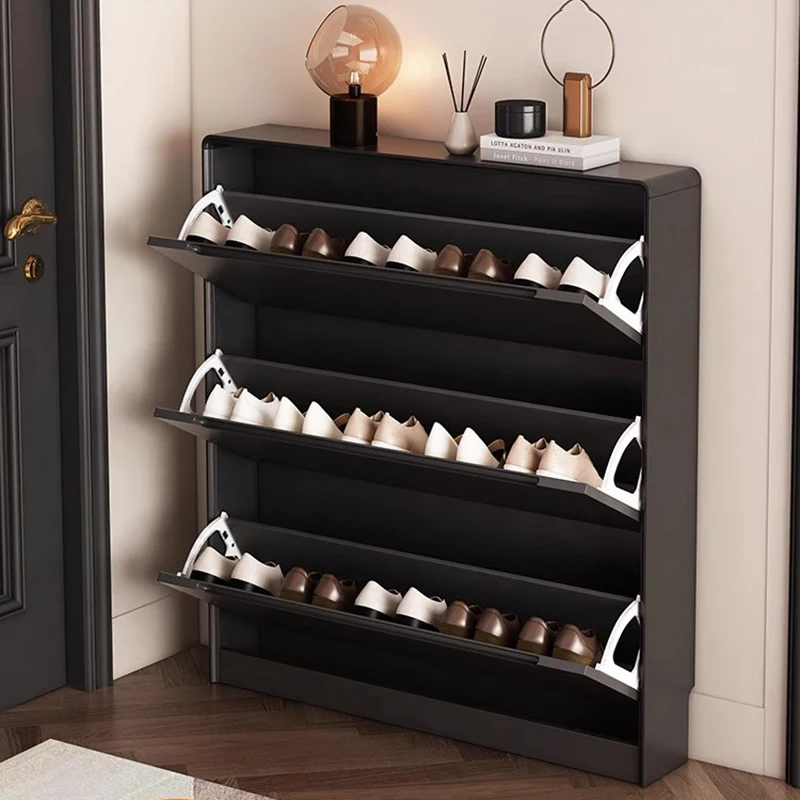 Modern Vertical Shoe Cabinet Organizer Mobile Living Room Shoe Shelf Storage College Dorm Essentials Muebles Salon Furniture - Image 4