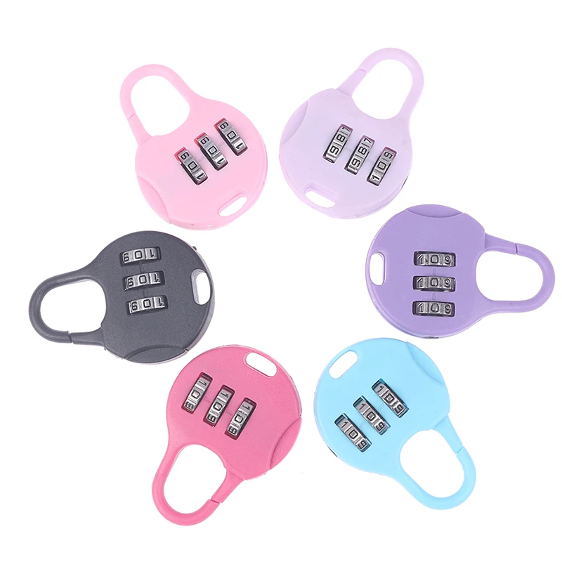 Safe Lock For Gym Digital Locker Suitcase Drawer Lock Hardware Plastic Luggage Travel Digit Number Code Lock Combination Padlock