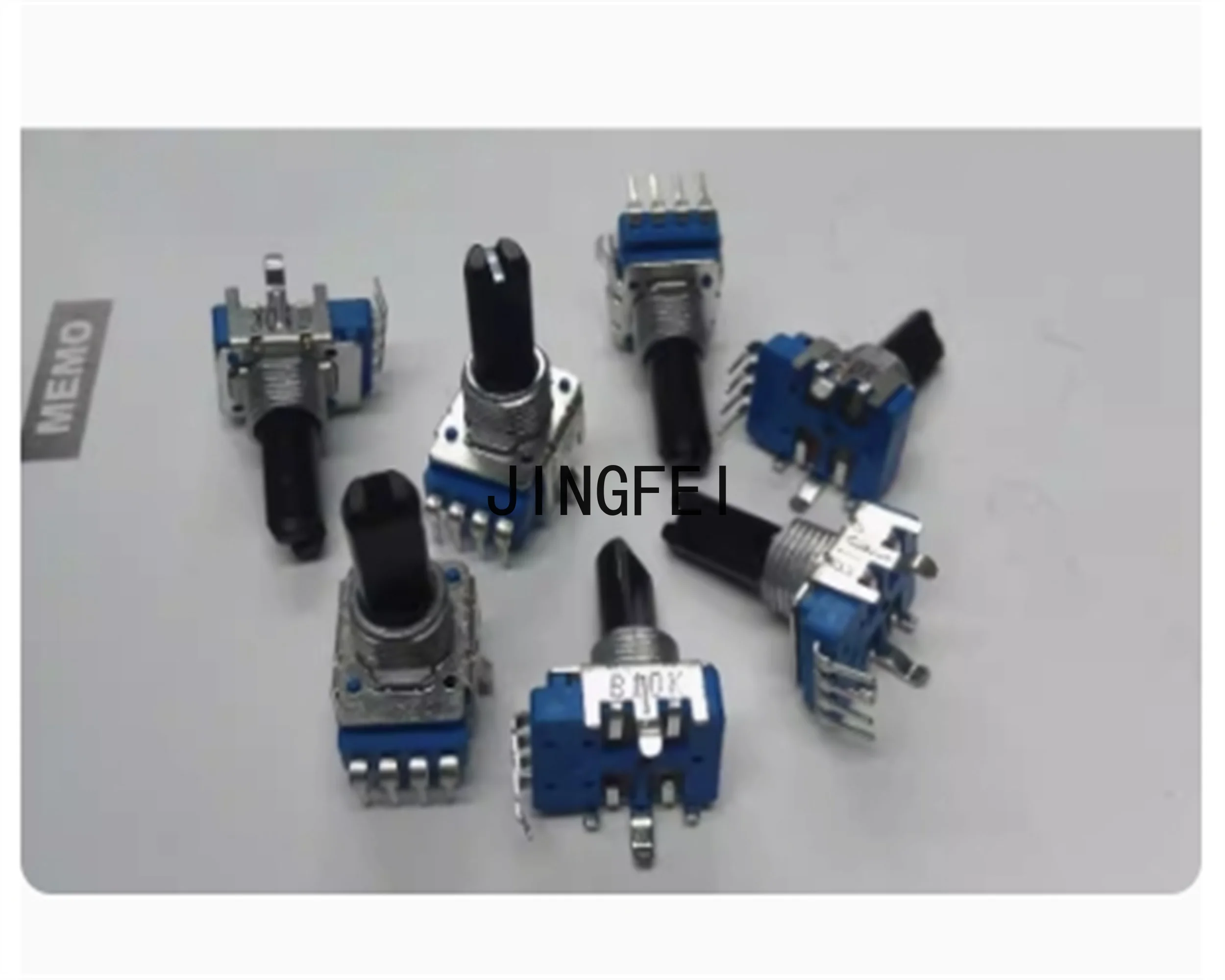 5 PCS Domestic RK11 type potentiometer vertical B10K shaft length 18MM package thread measuring 4-pin volume potentiometer