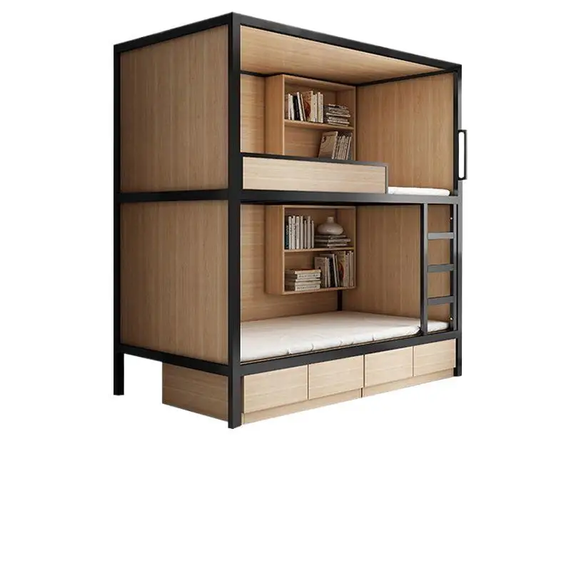 하이앤로우 침대, 원목 이층침대, 스페이스 캡슐, 2층짜리 홈스테이 아파트