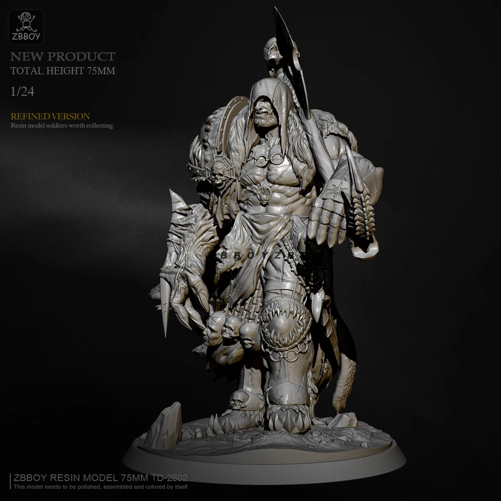 H75mm Resin model kits figure colorless and self-assembled TD-2602