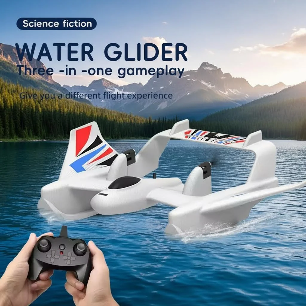 

BM21 Amphibious Waterproof Gyro Stabilized RC Plane Boat EPP Foam Water Land Flying Airplane Fixed Wing Aircraft Toys Boy Gift