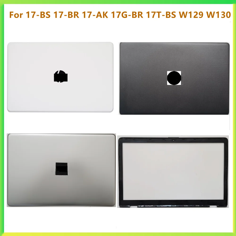 New LCD Back Cover Case Screen Lid Bezel  Front Frame Housing Case Hinges For HP 17-BS 17-BR 17-AK 17G-BR 17T-BS W129 W130