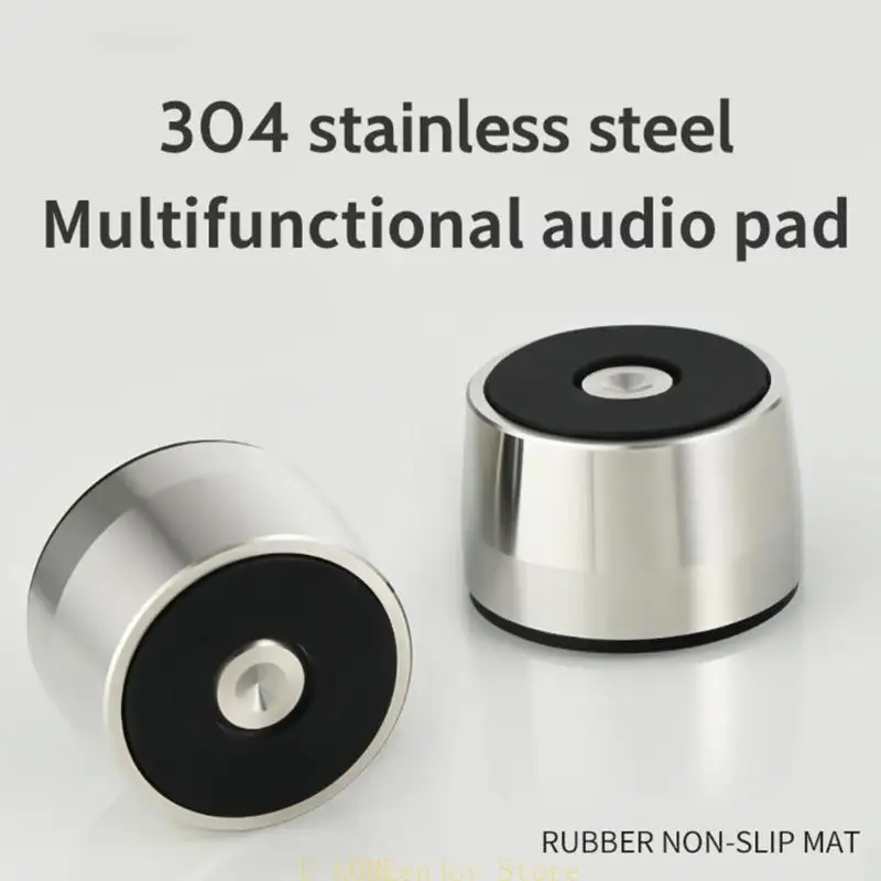 

B0KF Isolation Feet Stainless Steel Shockproof Foot Nails Foot Pad Easy Installation Suitable for Amplifier Cd-Player