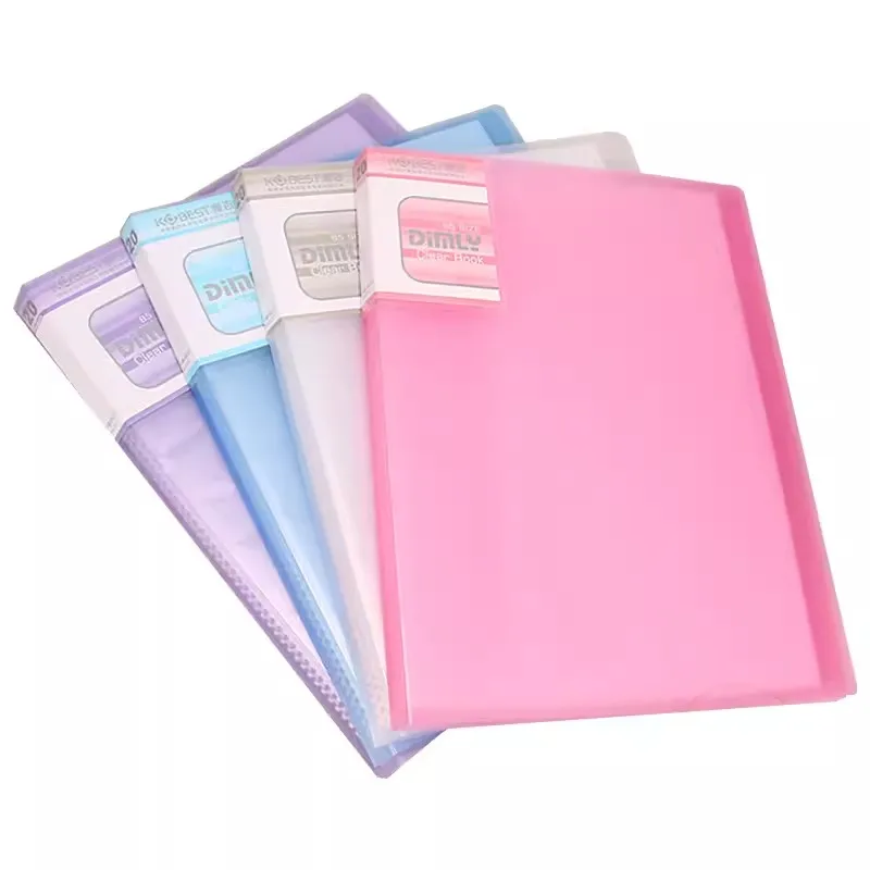 Office Document Organizer Folder A5 Display Book Transparent PVC Bag Document Storage B5 Paper Folder For Documents