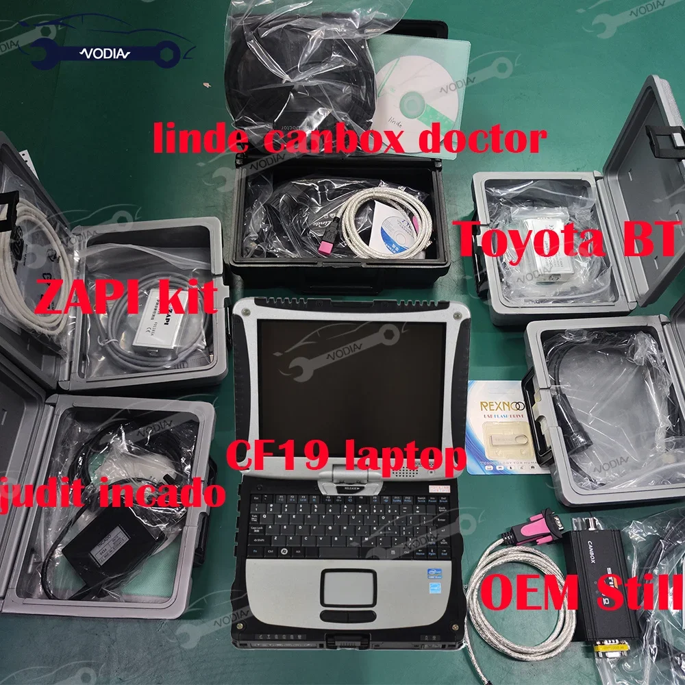 CF19 Laptop+Forklift Full Kit for Linde canbox doctor Judit box Incado Zapi Still canbox toyota BT Diagnosis Scanner Tool