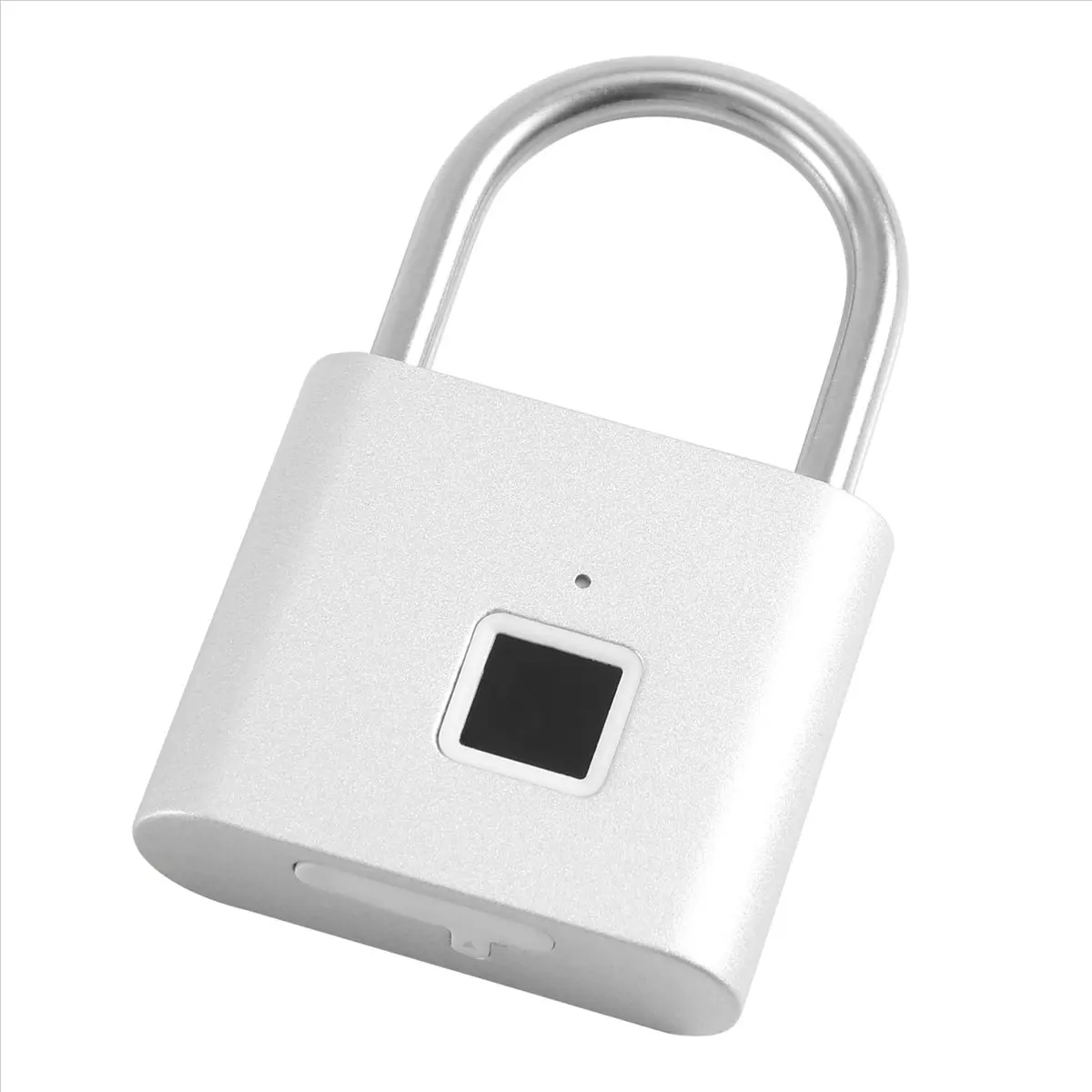 A14M Fingerprint Padlock,Portable USB Charging Fingerprint Lock for Lockers, Suitcases, Backpacks Etc Can Support