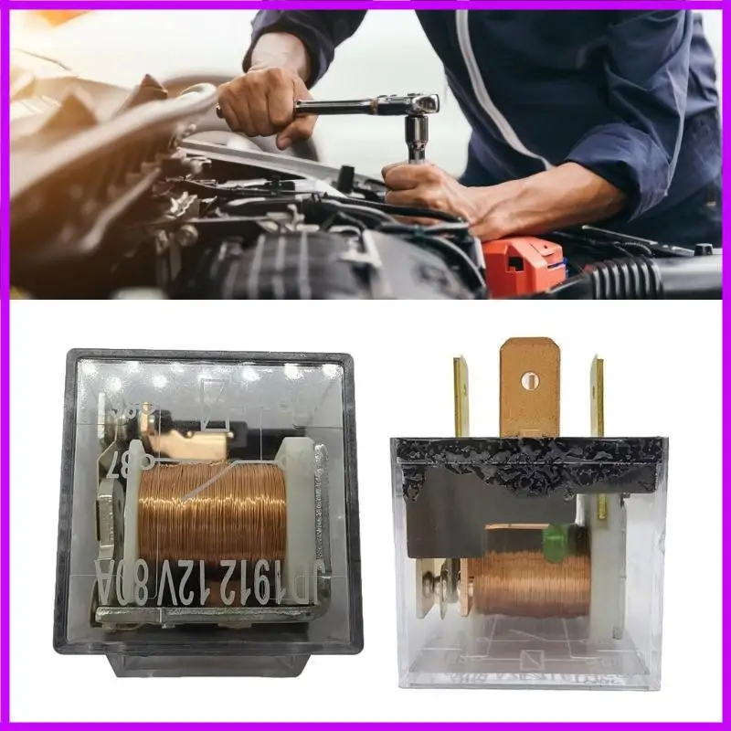 R9CC Motorcycle Automobile Horn Relays JD1912 Easy Install Auto Bike  Horn Relays 12V