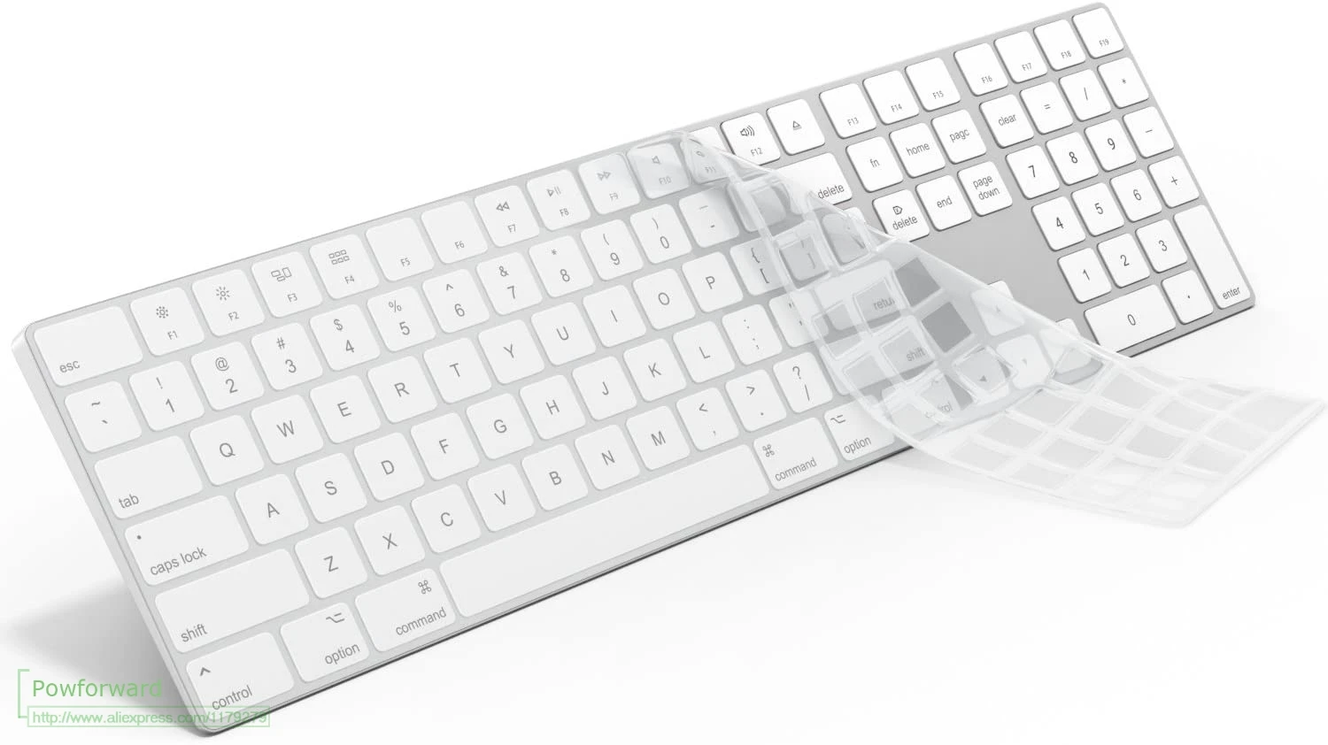 for Apple iMac Magic Keyboard with Numeric Keypad A1243 A1314 A2520 A2449  A1843  A1644 Silicone keyboard Cover Protector Skin