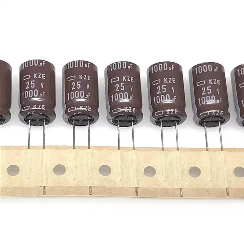 10Pcs NIPPON CHEMI-CON KY Series 25V1000uF 12.5X20MM High Frequency Low Impedance Long Life Aluminum Electrolytic Capacitors