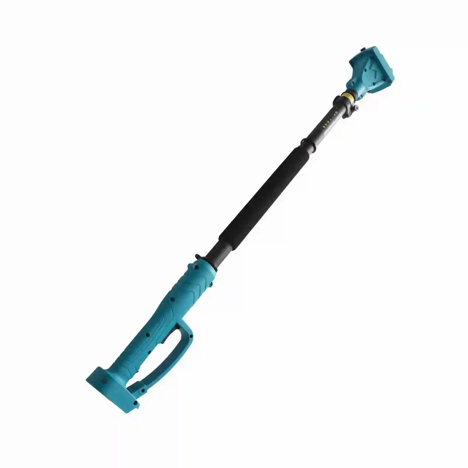 Cordless Pruning Shears Extension Pole Anti Slip Handle Rotating Head Electric Tree Pruner Pole 4.92 Ft Length for Garden Blue