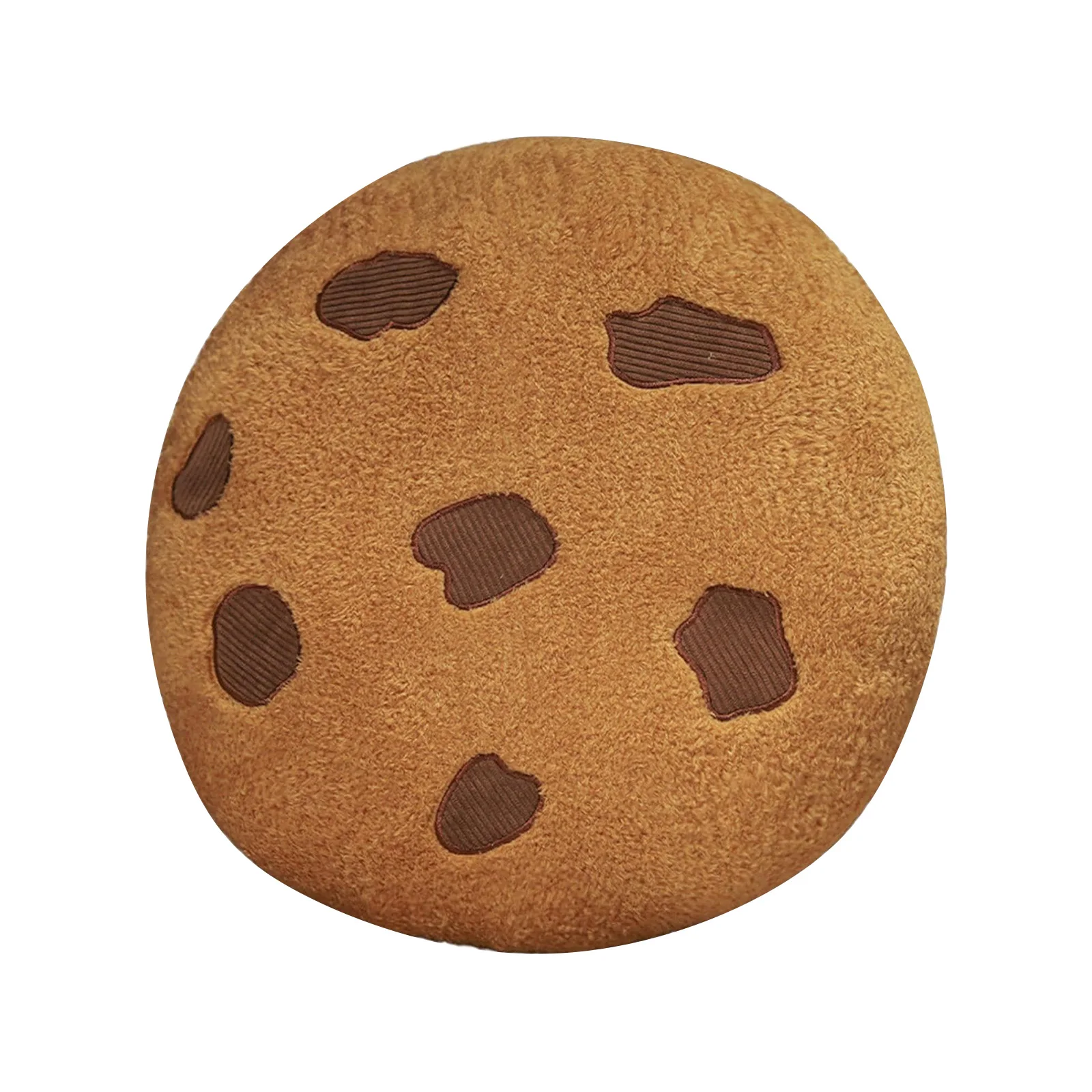 Cojín de galleta con chispas de chocolate: suave cojín de sofá con temática de panadería para una decoración acogedora de la sala de estar y un estilo interior nostálgico