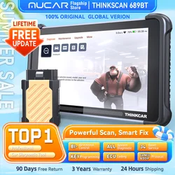 THINKCAR THINKSCAN 689BT Professional Key Programmer Automotive Diagnostic Tool Bidirectional Obd ECU Coding CANFD DOIP 34 Reset