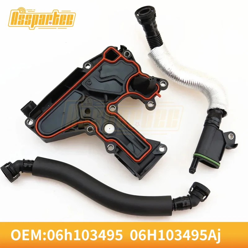 

06H103495AJ NEW OEM Upgraded Oil Separator PCV Valve Fit 06H103495H 06H103495AD For Audi A4 A5 A6 Q5 VW Jetta EA888