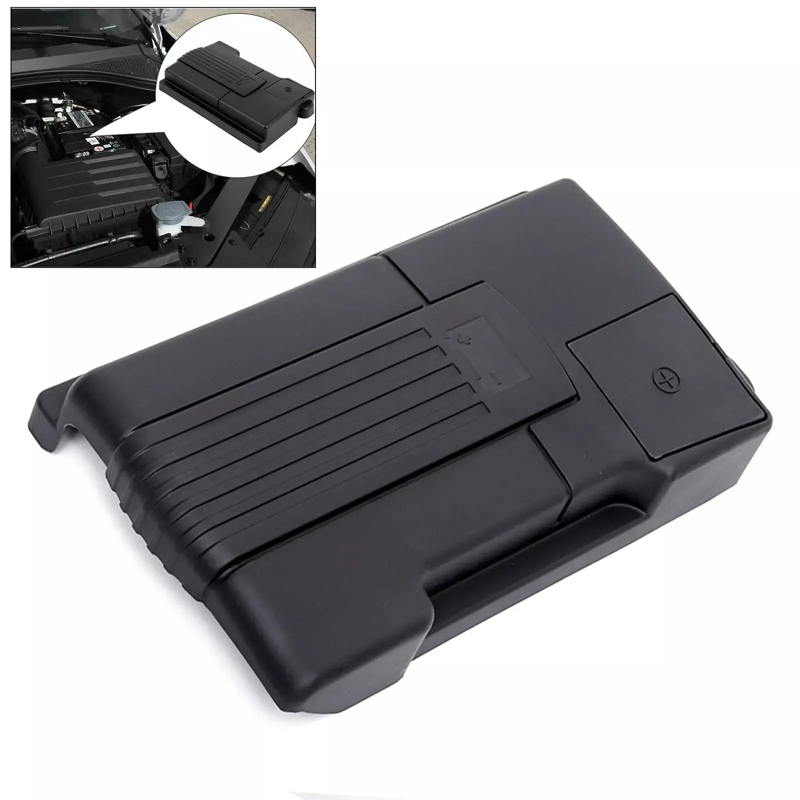 Car Battery Cover Protector Negative Electrode Guards Waterproof Accessories For VW Tiguan Passat Golf Sportsvan Mk7 Touran