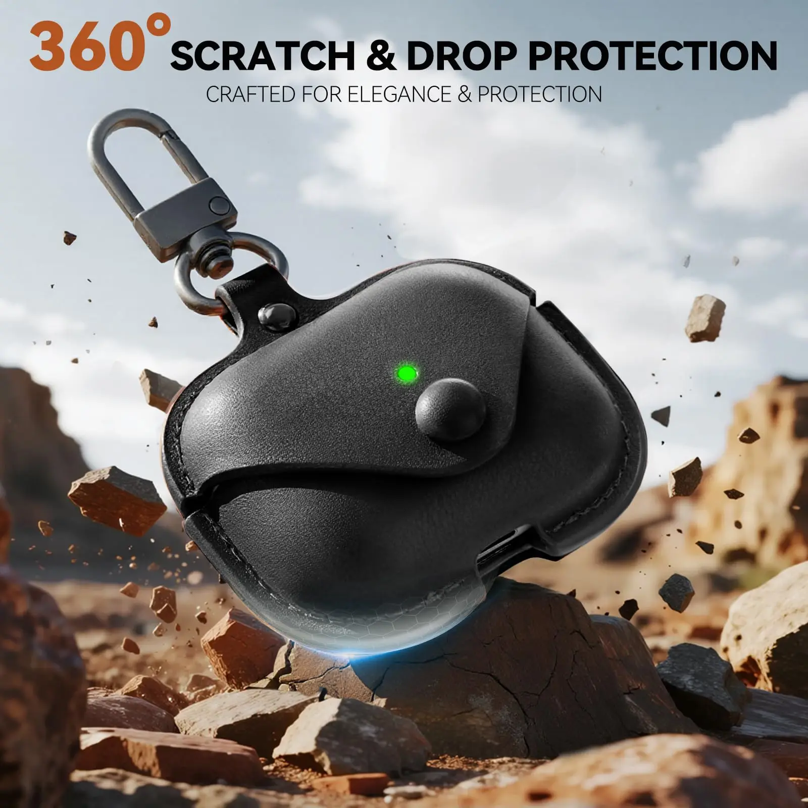 حافظة لهاتف ابل ايربود برو 3 2025 حافظة جلدية شحن لاسلكي واقية لسماعات الرأس حافظة جلدية لأجهزة ايربودز برو 3rd Gen