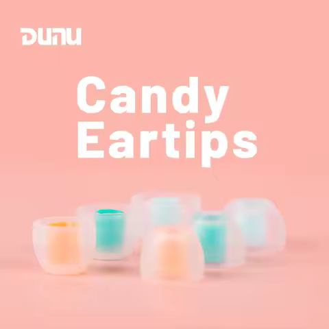 DUNU Candy Silicone Eartips 3pairs L/M/S Bore Size 4.6mm/Single Flange for Earphone Nozzle Diameter from 4.6-5.5mm