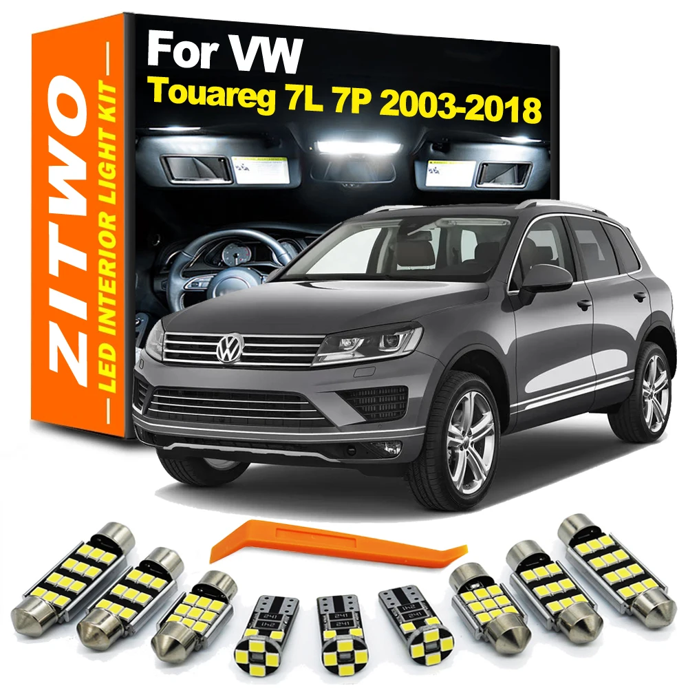 ZITWO LED Interior Dome Map Light Bulb Kit For VW Volkswagen Touareg 7L 7P 2003- 2013 2014 2015 2016 2017 2018 Accessories